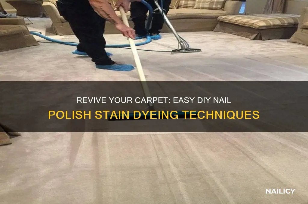 how to dye carpet with nail polish stain