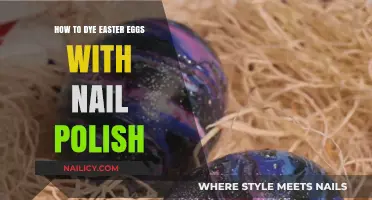 Creative Easter Egg Decor: Dyeing with Nail Polish Techniques