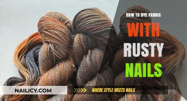 Rustic Fabric Dyeing: Transforming Textiles with Rusty Nails