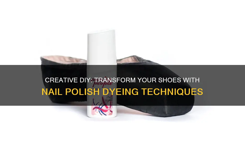 how to dye shoes with nail polish