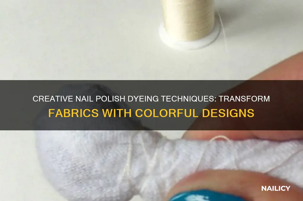 how to dye with nail polish