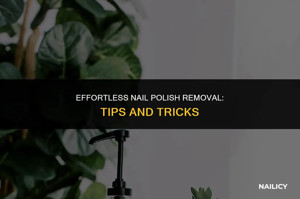 how to easily get nail polish off