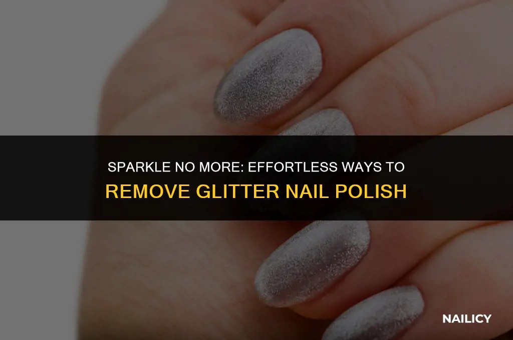 how to easily get rid of glitter nail polish