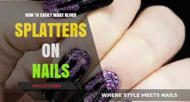 Creating Spooky Blood-Splattered Nails: An Easy Guide
