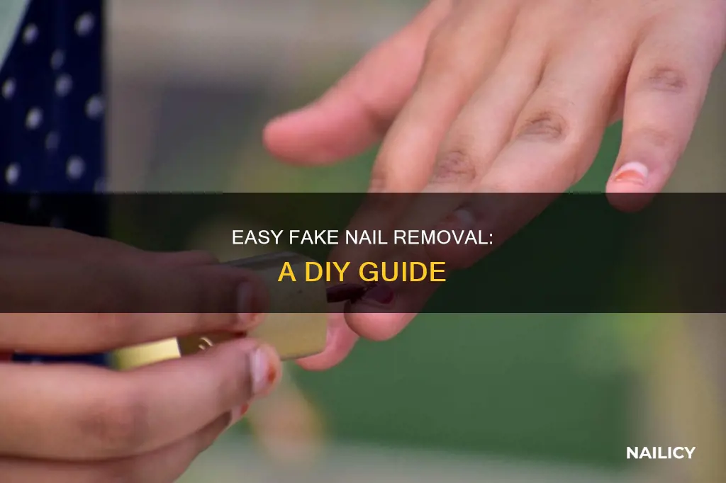 how to easily remove fake nails at home