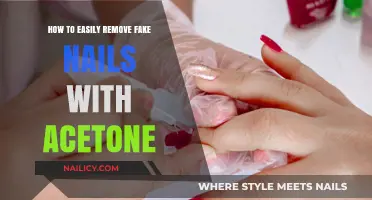 Removing Fake Nails: Acetone Soak-Off Method