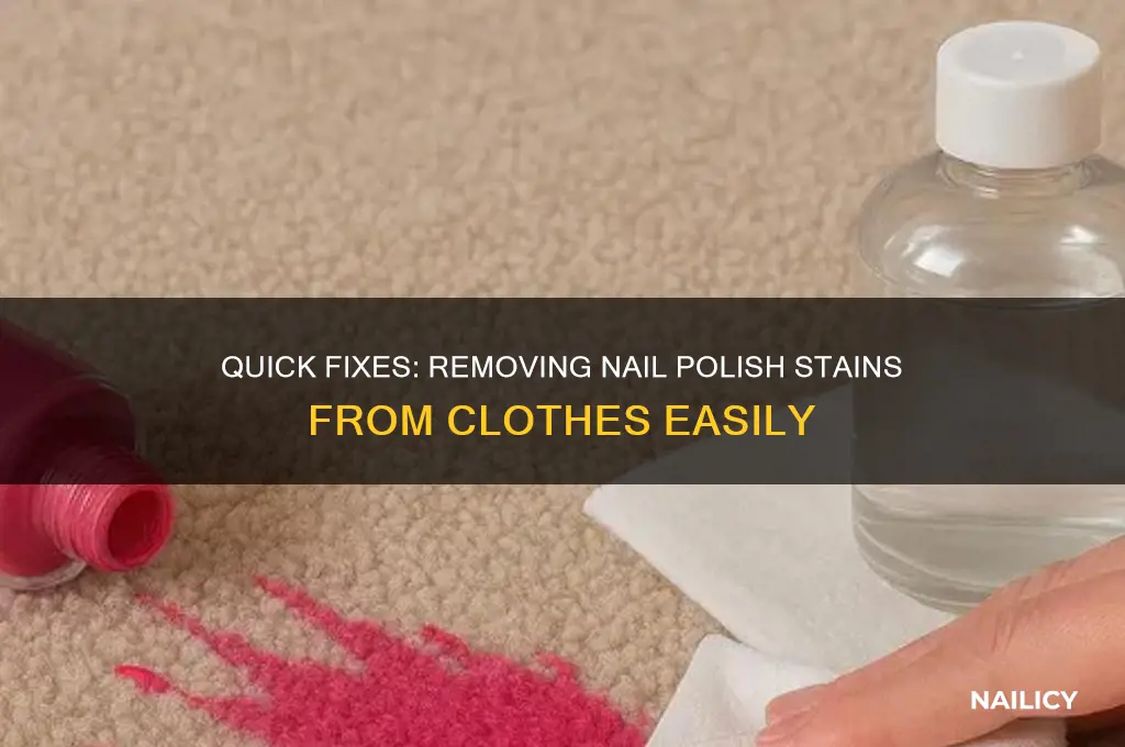 how to erase nail polish from clothes