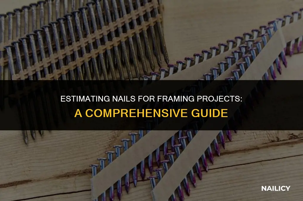 how to estimate nails used in framing prodect