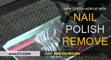 Etching Acrylic: Nail Polish Remover Magic