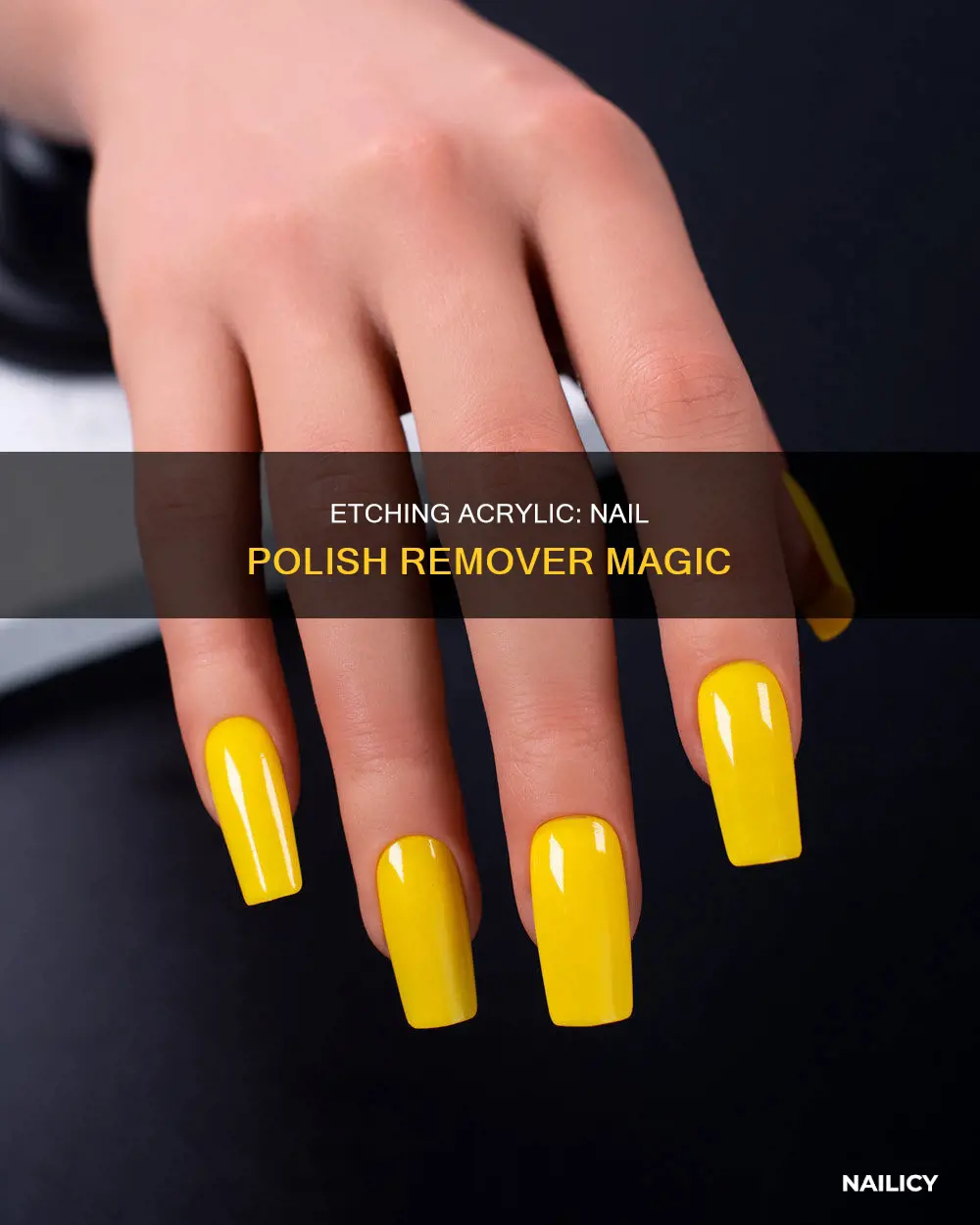 how to etch acrylic with nail polish remover