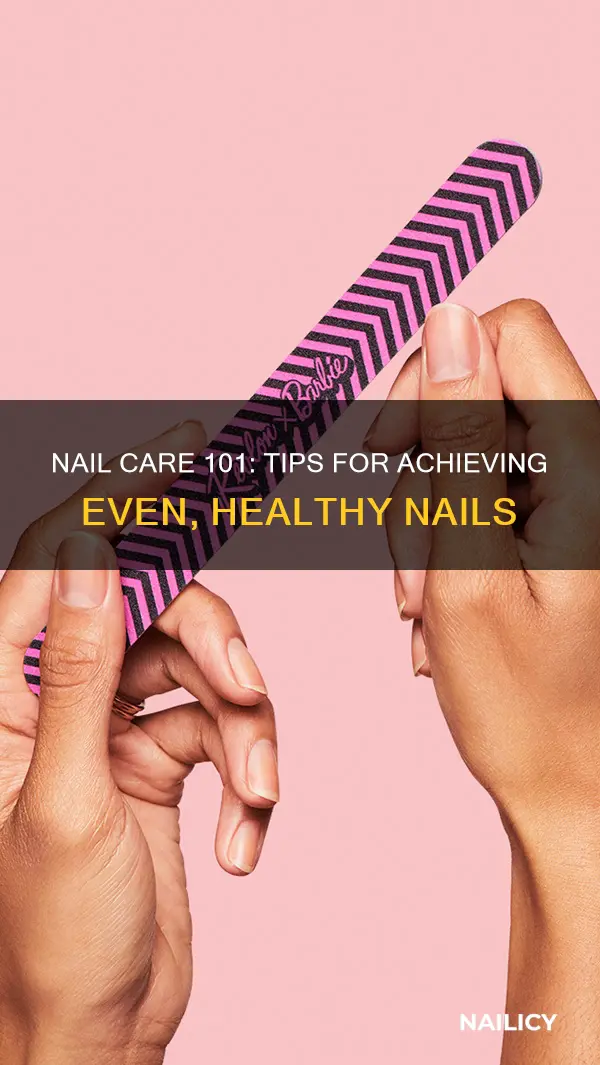 how to even out your finger nails