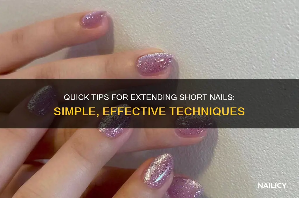how to extend short nails