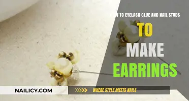 Creative DIY: Eyelash Glue and Nail Stud Earrings