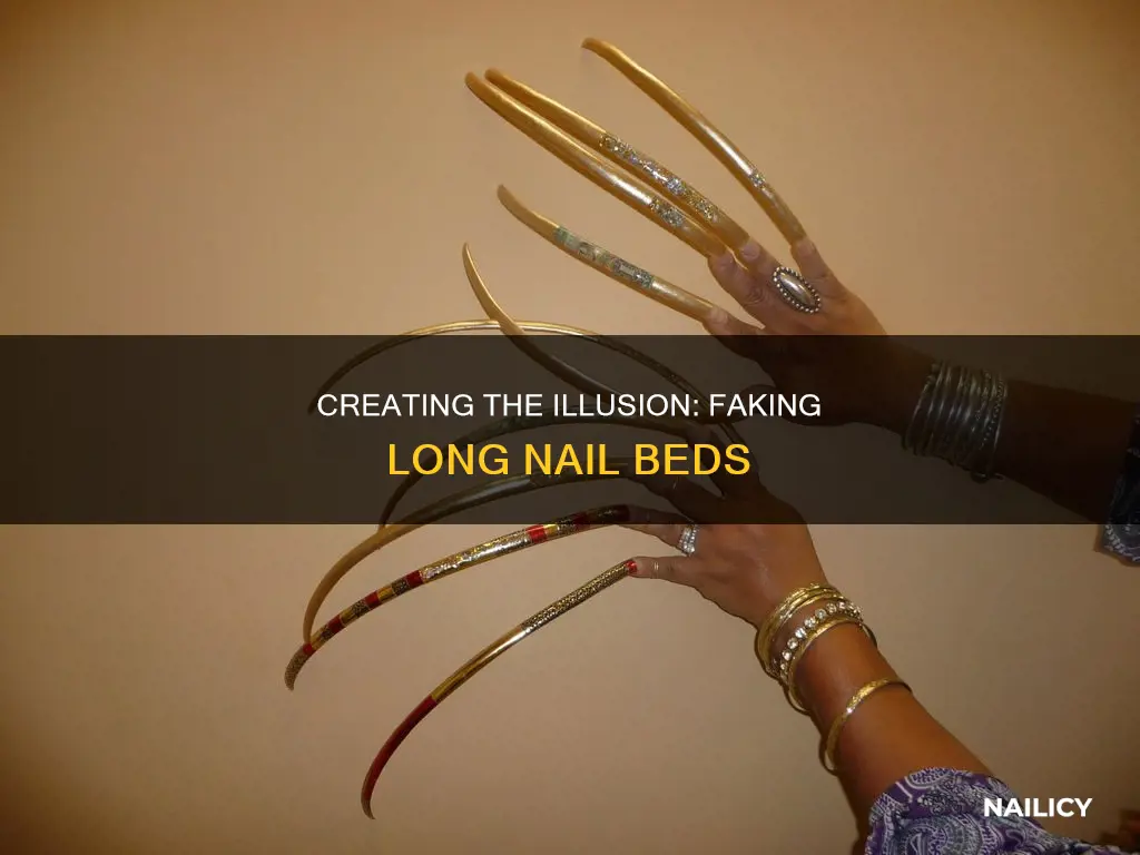 how to fake long nail beds