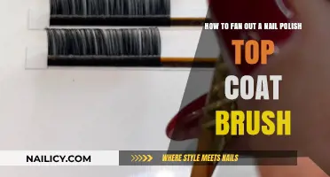 Mastering the Art of Fanning Out Your Nail Polish Top Coat Brush