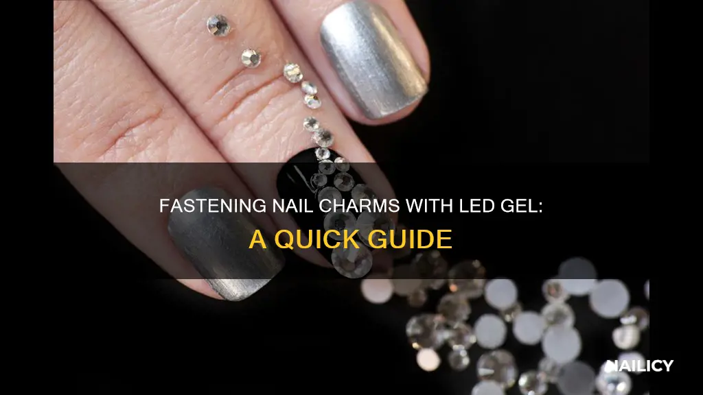 how to fasten nail charms led gel