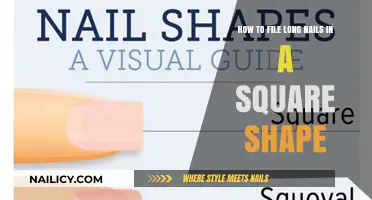 The Perfect Square: Filing Long Nails Like a Pro