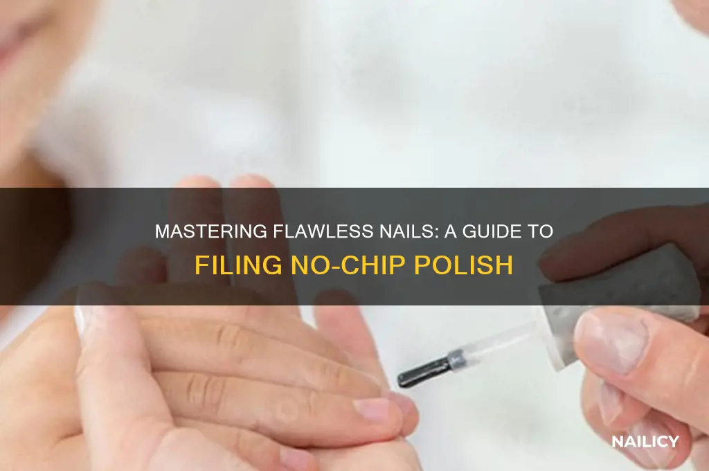 how to file no chip nail polish