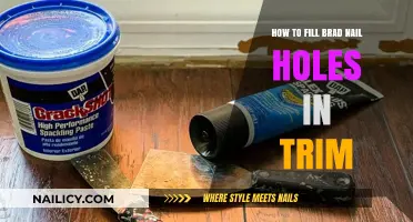Quickly Fill Brad Nail Holes in Trim
