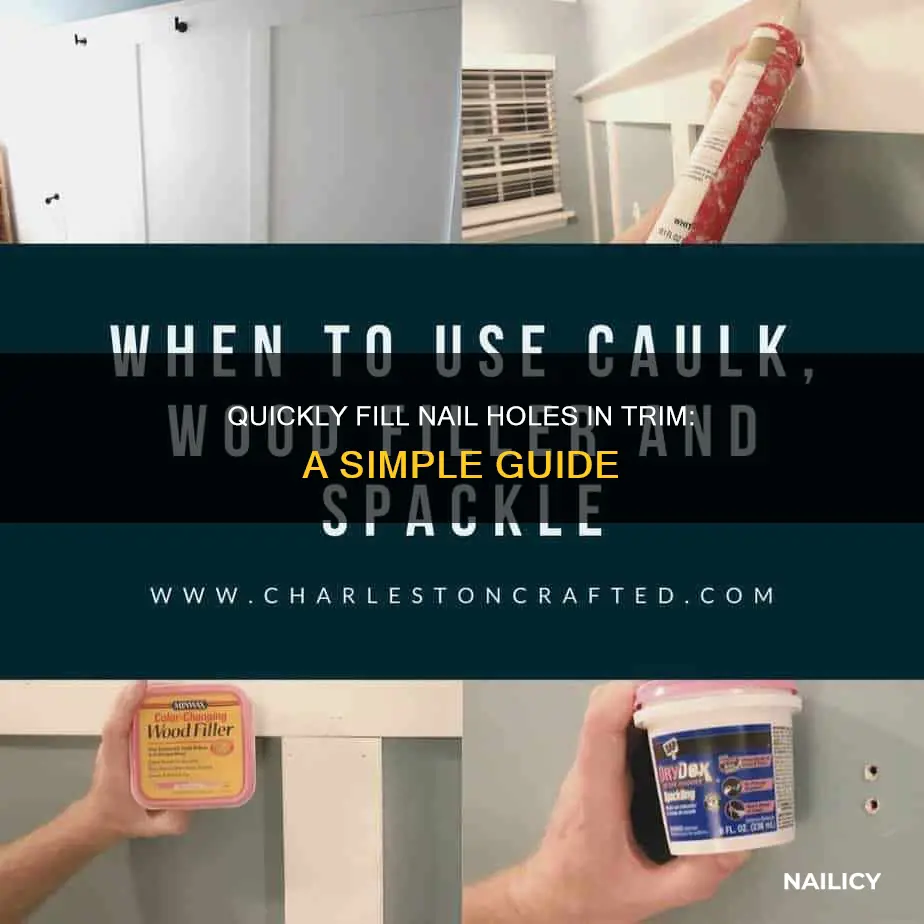 how to fill in nail holes in trim white