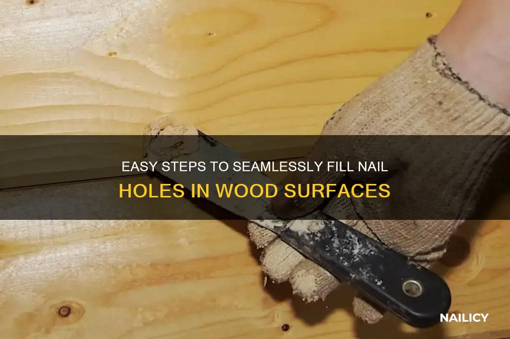 how to fill in nail holes in wood
