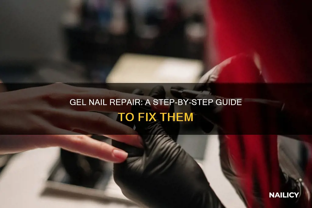 how to fill in or fix gel nail
