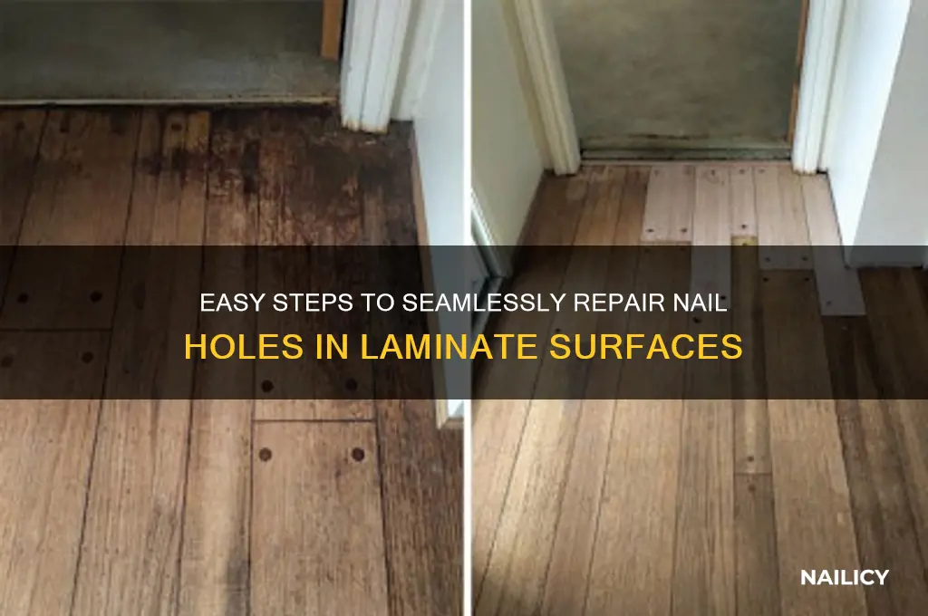 how to fill nail hole in laminate