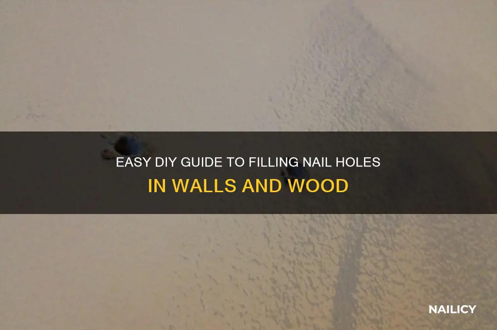 how to fill nail hole