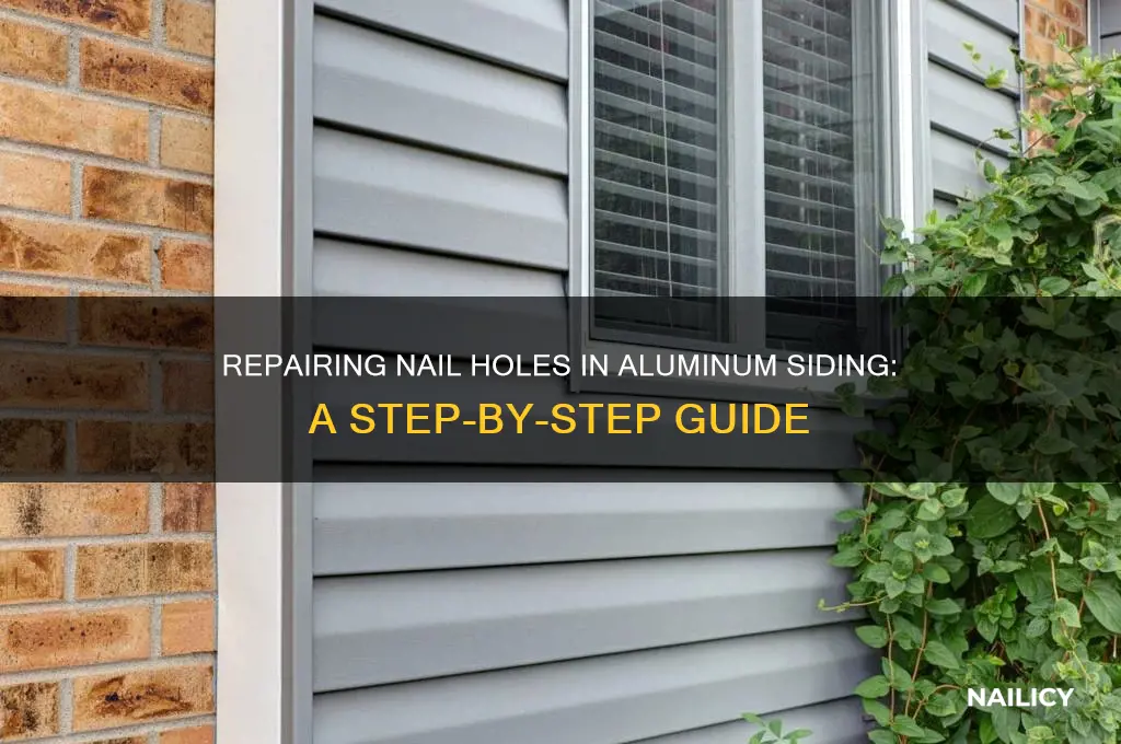 how to fill nail holes in aluminum siding