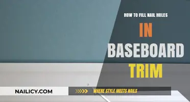 Quickly Fill Nail Holes in Baseboard Trim