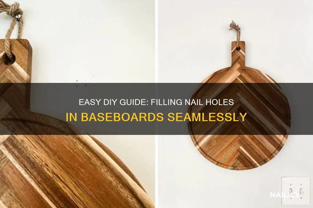 how to fill nail holes in baseboards