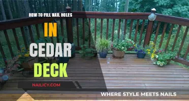 Easy Steps to Seamlessly Fill Nail Holes in Your Cedar Deck