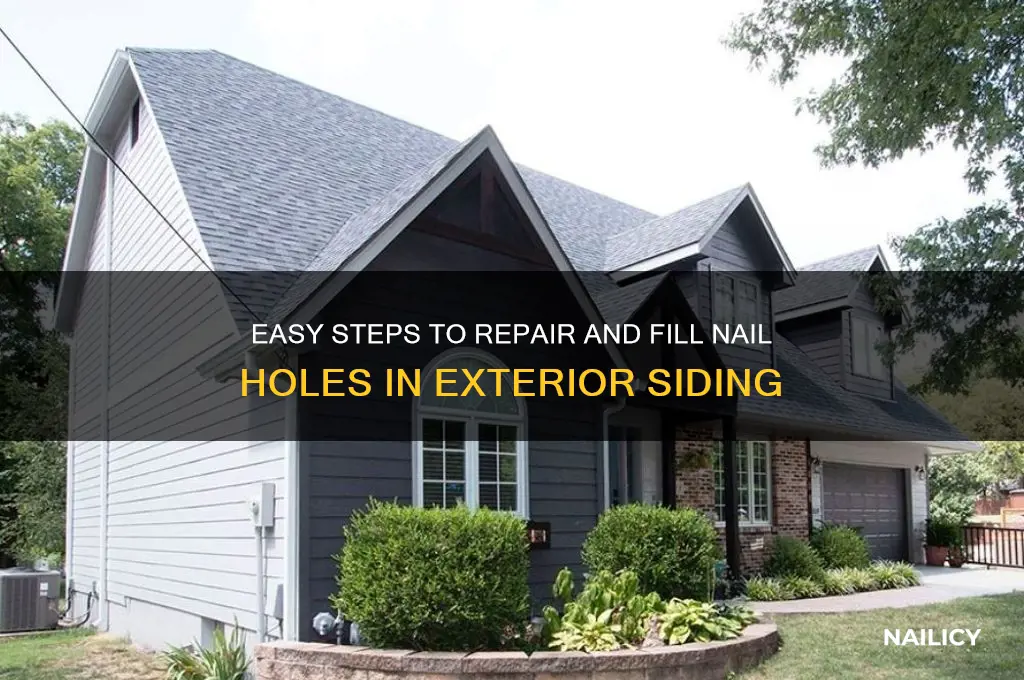 how to fill nail holes in exterior siding