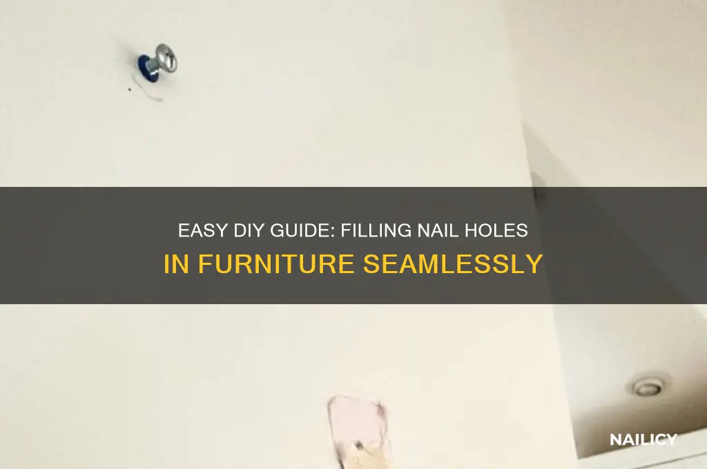 how to fill nail holes in furniture