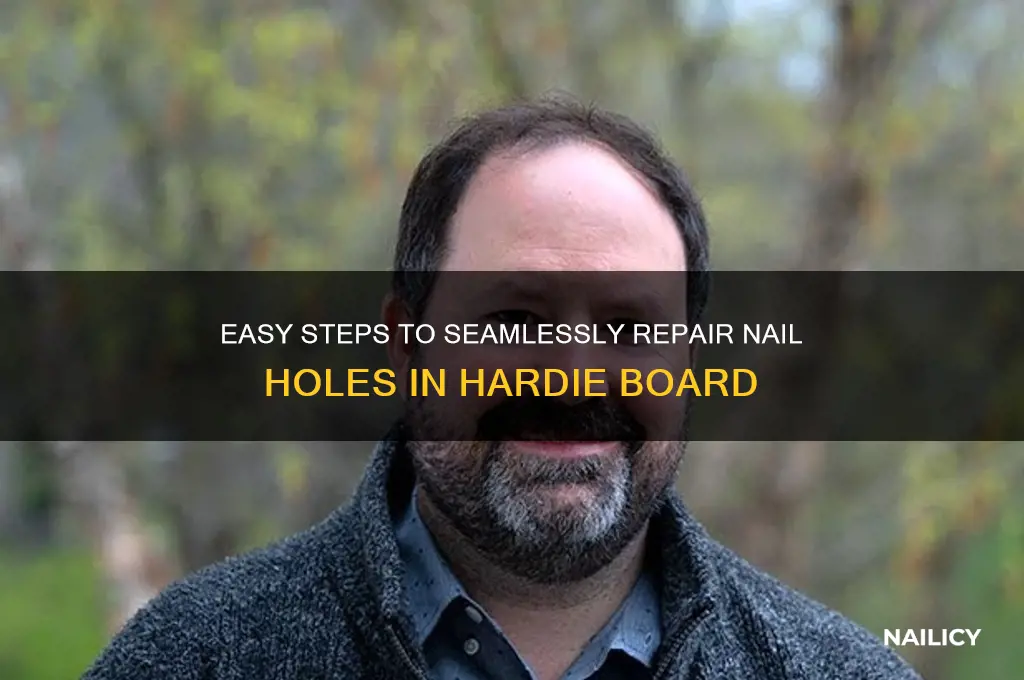 how to fill nail holes in hardie board