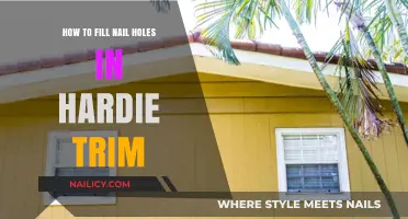 Quickly Fix Nail Holes in Hardie Trim