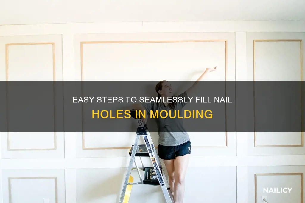 how to fill nail holes in moulding