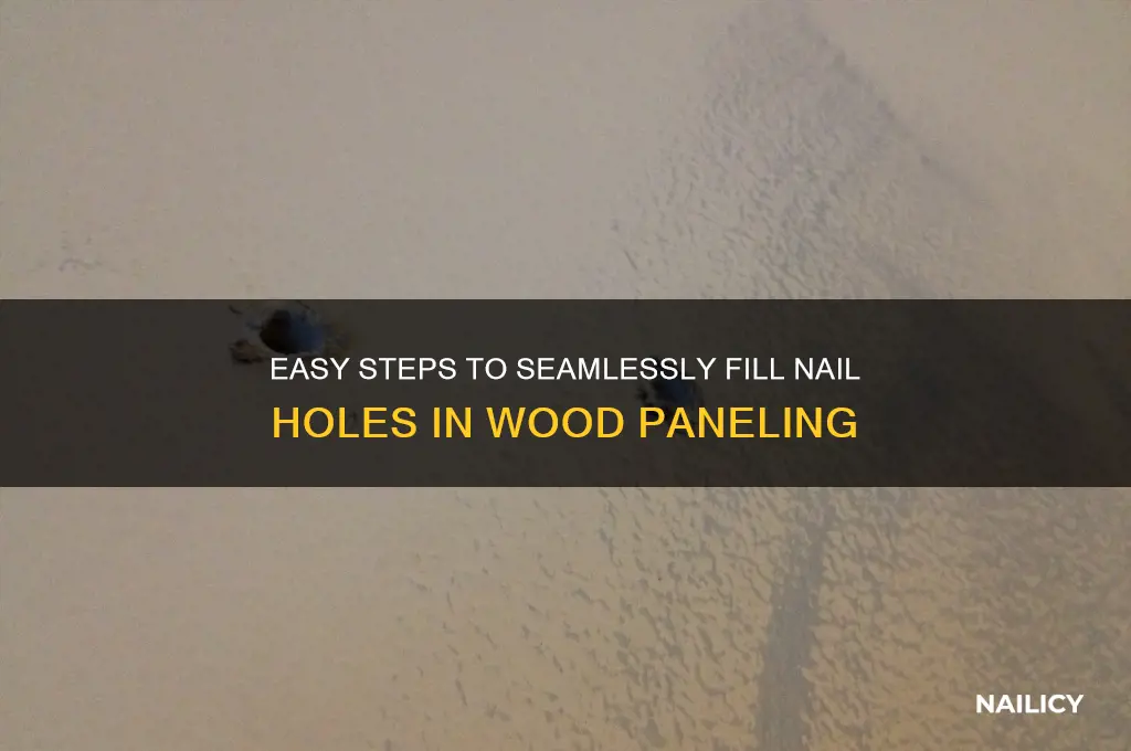 how to fill nail holes in paneling