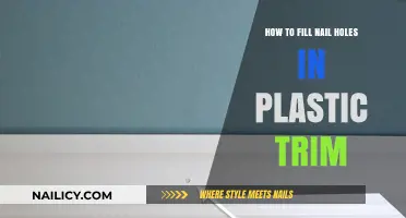 Quickly Fix Nail Holes in Plastic Trim