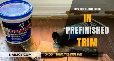 Quickly Fix Nail Holes in Prefinished Trim