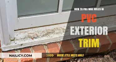 Repairing Nail Holes in PVC Exterior Trim
