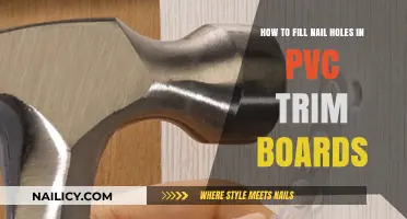 Repairing Nail Holes in PVC Trim Boards