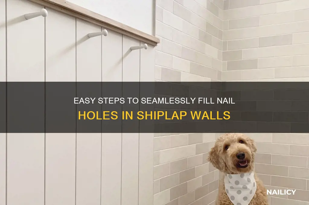 how to fill nail holes in shiplap