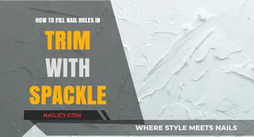 Quickly Fix Nail Holes in Trim with Spackle