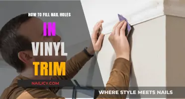 Quickly Fix Nail Holes in Vinyl Trim