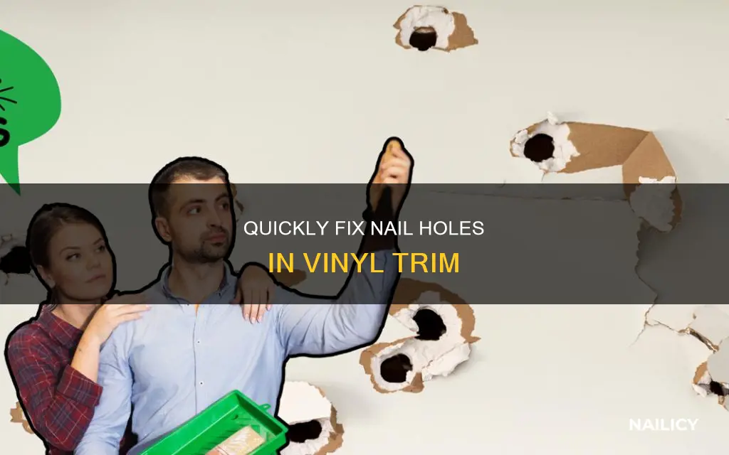 how to fill nail holes in vinyl trim