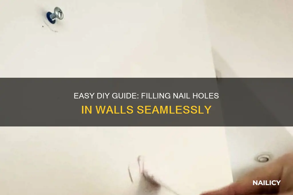 how to fill nail holes in wall
