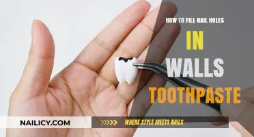 Quick Fix: Using Toothpaste to Fill Nail Holes in Walls