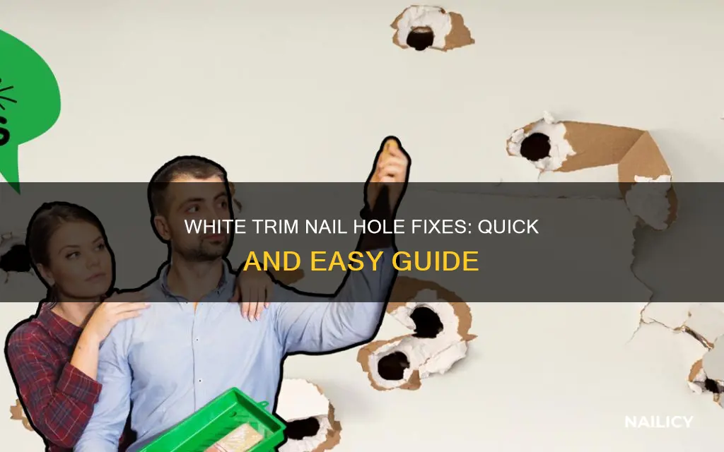 how to fill nail holes in white painted trim