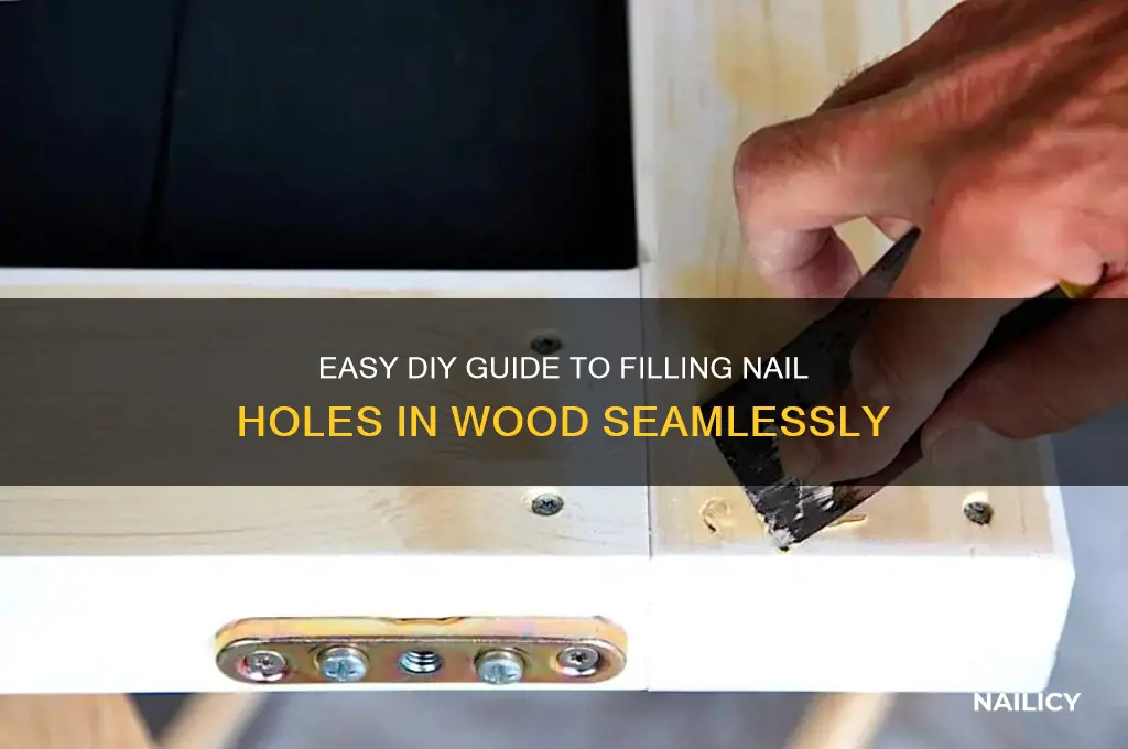 how to fill nail holes in wiod